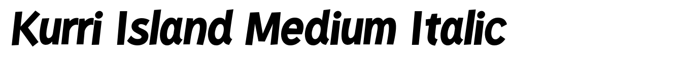 Kurri Island Medium Italic